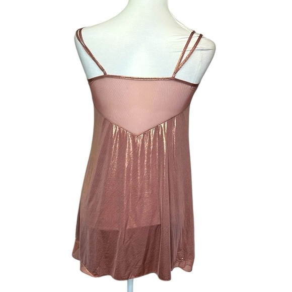 VS Shimmering Rose Gold Slip Gown - Picture 4 of 6